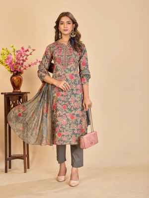 Larqi Women Kurta Pant Dupatta Set