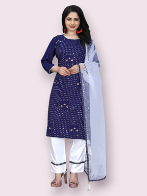 Parevadi Fashion Women Kurta Palazzo Dupatta Set