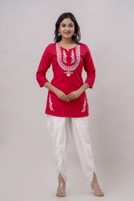 CKM Women Kurta Dhoti Pant Set