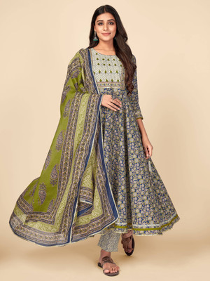 VBUYZ Women Kurta Pant Dupatta Set