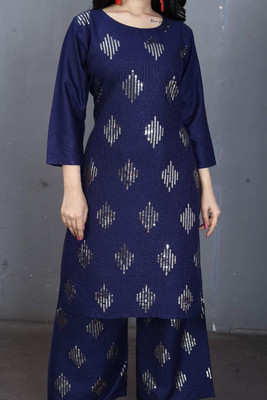 HOC's Women Kurta Palazzo Dupatta Set