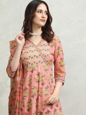 Vishudh Women Kurta Palazzo Attached Dupatta Set