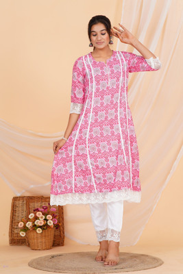 Jaipur fashion factory Printed Kurta, Trouser/Pant & Dupatta Set