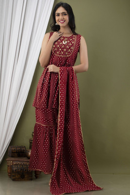 JMJ Women Kurta Sharara Set