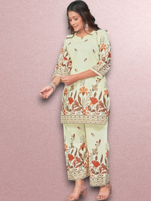 EverEthnic Women Kurta Pant Set