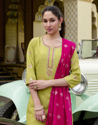 Divastri Women Kurta Pant Dupatta Set