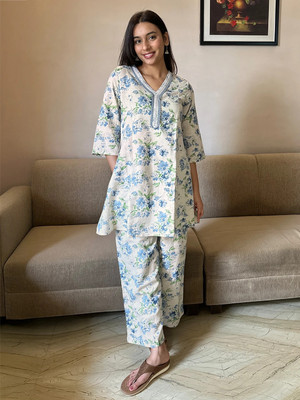 Janasya Women Ethnic Top Pant Set