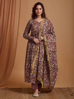 PARTHVI Women Kurta Palazzo Dupatta Set