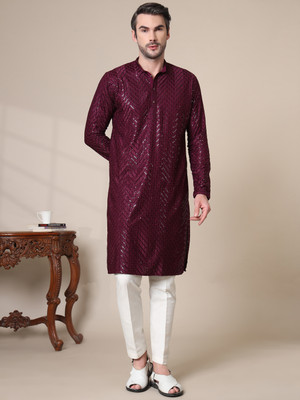 ADHIRAJAN Men Kurta Pyjama Set