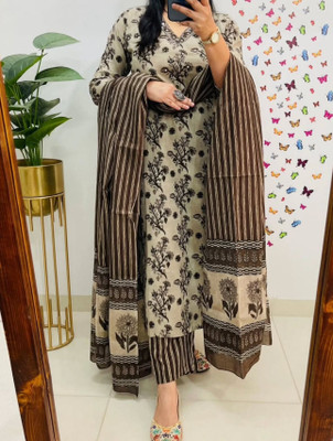 MFGIVA Women Kurti Pant Dupatta Set