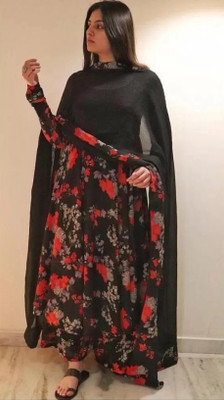 Bhawanaprint Women Kurta Palazzo Dupatta Set