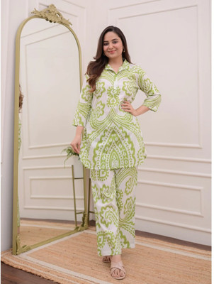 FLENGO Women Kurti Pant Set