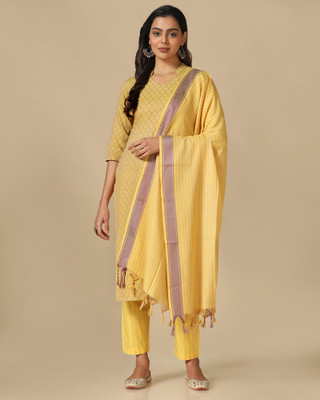 Fourleaf Women Kurta Pant Dupatta Set