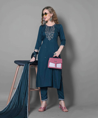 Imlie Women Kurti Pant Dupatta Set