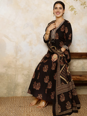 Gulmohar Jaipur Women Kurta Palazzo Dupatta Set