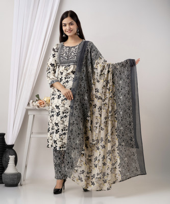 DADIYA Women Kurta Pant Dupatta Set