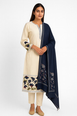 PASANDEEDA Women Kurta Pant Attached Dupatta Set