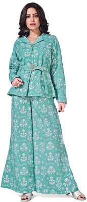 FABGALAXY Women Shirt Palazzo Set