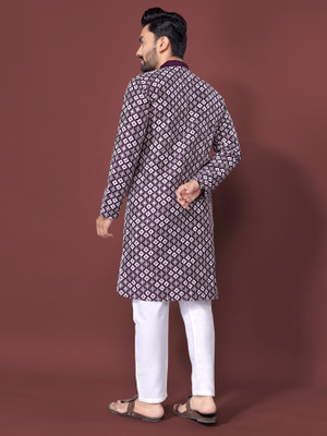 AKSHAT CREATION Men Kurta Pyjama Set