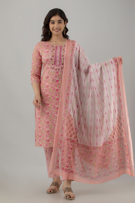 ANNU PARIDHAN Women Kurti Pant Dupatta Set