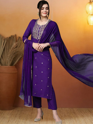 pinfit Women Kurti Palazzo Dupatta Set