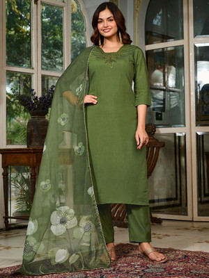 NAVLIK Women Kurta Pant Dupatta Set