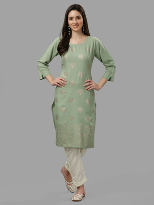 RIEKA Women Kurti Pant Set