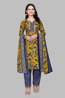 vraj enterprise Women Kurti Pant Dupatta Set