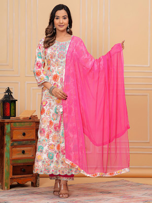 berrylicious Women Kurta Pant Dupatta Set