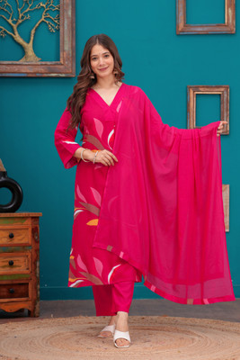 PILUDI Printed Kurta, Salwar & Dupatta Set