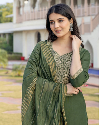 Skylee Women Kurta Pant Dupatta Set