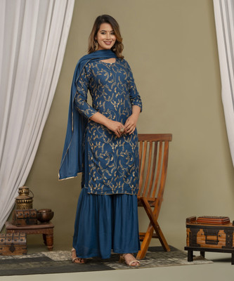 jayleen Women Kurta Sharara Set