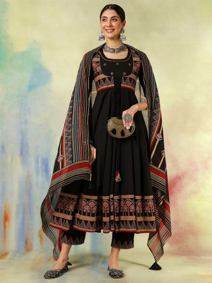 KIMAYRA Women Kurta Palazzo Dupatta Set