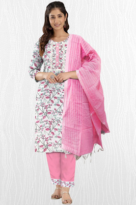 Hrfabric Women Kurta Pant Dupatta Set