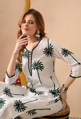 KJFAB Women Kurta Pant Set