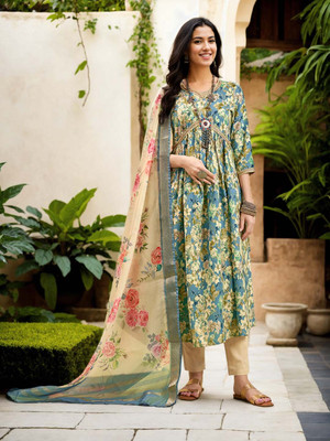 ANOUK Women Kurta Pant Dupatta Set