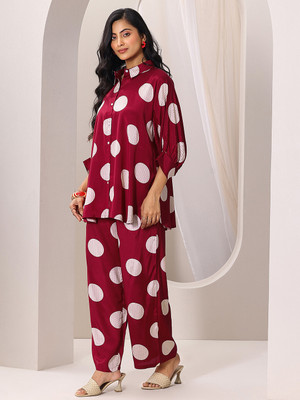 LIBAS Women Shirt Palazzo Set
