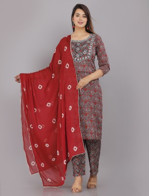 Highlight fashion export Women Kurta Pant Dupatta Set