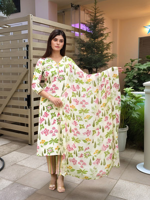 Gosriki Women Kurta Pant Dupatta Set