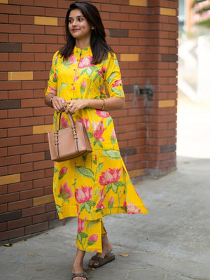 BohoVastra Women Kurta Palazzo Set