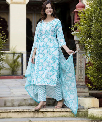 GEKHA Women Kurta Pant Dupatta Set