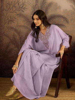 Sangria Women Kurta Sharara Set