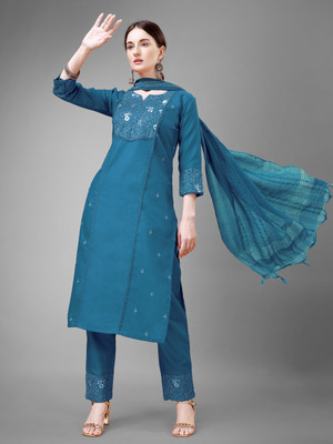 BURHANI ENTERPRISE Embellished Kurta, Trouser/Pant & Dupatta Set