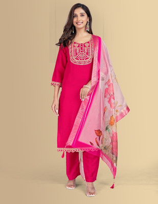 Shyam Fashion Women Kurti Pant Attached Dupatta Set