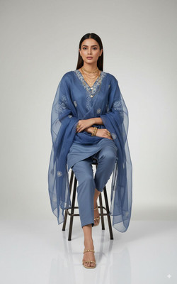 VLMS ENTERPRISES Women Kurti Pant Dupatta Set