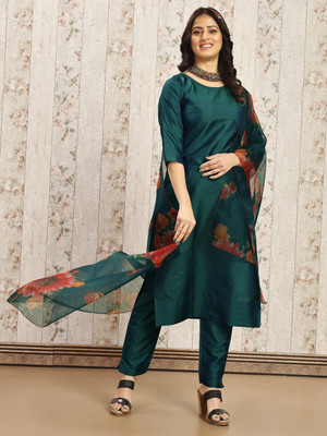 ZIVETI FASHION Women Kurti Pant Dupatta Set