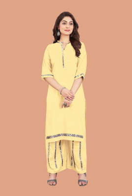 Hangerdesginera Women Kurta Palazzo Set