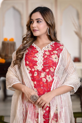 Mayshka Creation Women Kurta Pant Dupatta Set