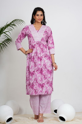 VBUYZ Women Kurta Palazzo Set