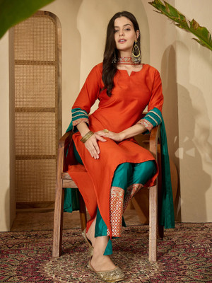 Youthnic Women Kurta Pant Dupatta Set